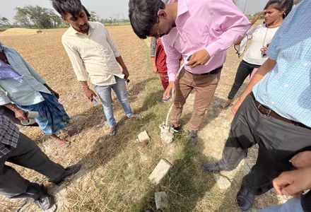 Soil Water Survey at a Farm Producing Biofortified Rice in Samastipur, Bihar, India